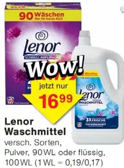 Wiglo Wunderland Lenor Waschmittel Angebot
