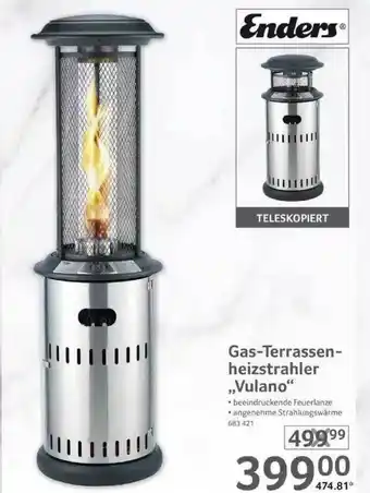 Selgros Enders Gas-terrassenheizstrahler „vulano“ Angebot