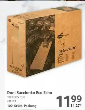 Selgros Duni Sacchetto Eco Echo Angebot