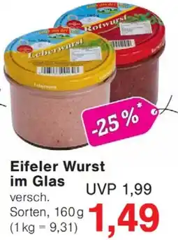 Wiglo Wunderland Eifeler Wurst im Glas Angebot