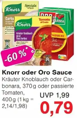 Wiglo Wunderland Knorr oder Oro Sauce Angebot