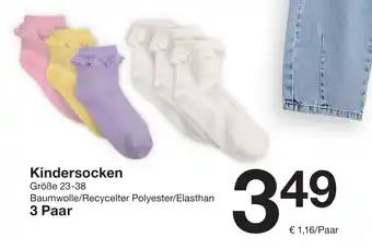 Zeeman Kindersocken Angebot