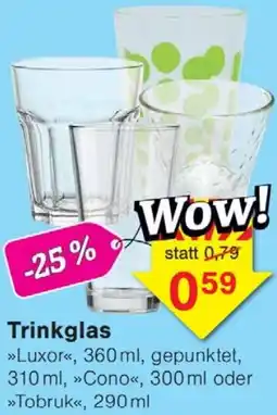 Wiglo Wunderland Trinkglas Angebot