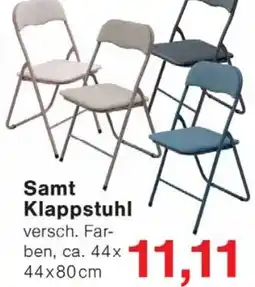 Wiglo Wunderland Samt Klappstuhl Angebot