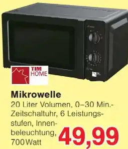 Wiglo Wunderland TIM HOME Mikrowelle Angebot