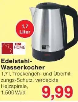 Wiglo Wunderland TIM HOME Edelstahl Wasserkocher Angebot