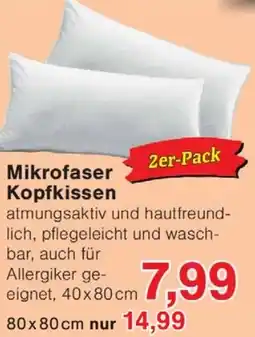 Wiglo Wunderland Mikrofaser Kopfkissen Angebot