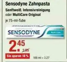 V Markt Sensodyne Zahnpasta Angebot