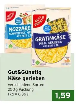 CAP Markt Gut&Günstig Käse gerieben Angebot