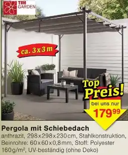 Wiglo Wunderland Pergola mit Schiebedach Angebot