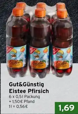 CAP Markt Gut&Günstig Eistee Pfirsich Angebot