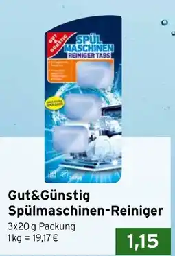 CAP Markt Gut&Günstig Spülmaschinen-Reiniger Angebot