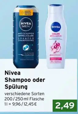 CAP Markt Nivea Shampoo oder Spülung Angebot