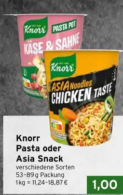 CAP Markt Knorr Pasta oder Asia Snack Angebot