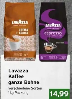 CAP Markt Lavazza Kaffee ganze Bohne Angebot
