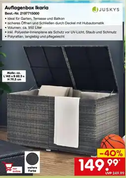 Netto Marken-Discount JUSKYS Auflagenbox Ikaria Angebot