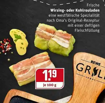 REWE Frische Wirsing Oder Kohlrouladen Angebot