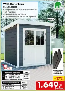 Netto Marken-Discount elephant WPC-Gartenhaus Angebot