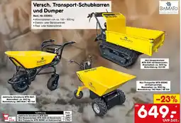 Netto Marken-Discount BAMATO Versch. Transport-Schubkarren und Dumper Angebot