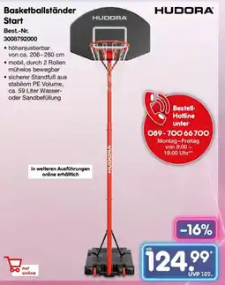Netto Marken-Discount HUDORA Basketballständer Start Angebot