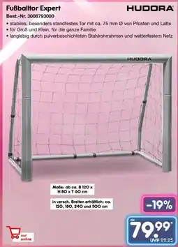 Netto Marken-Discount HUDORA Fußballtor Expert Angebot