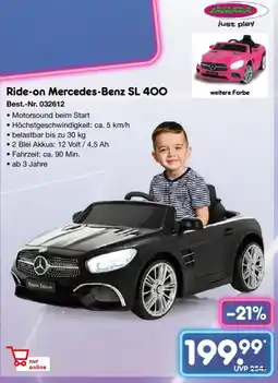 Netto Marken-Discount JAMARA Ride-on Mercedes-Benz SL 400 Angebot
