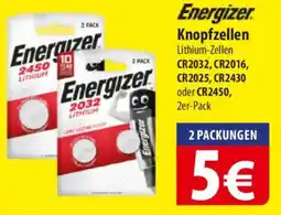 Famila Nord Ost Energizer. Knopfzellen Angebot