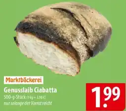 Famila Nord Ost Marktbäckerei Genusslaib Ciabatta Angebot