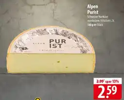 Famila Nord Ost Alpen Purist Schweizer Hartkäse Angebot