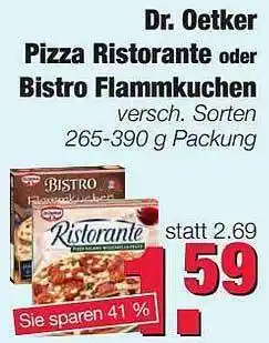 Edeka Scherer Dr. Oetker Pizza Ristorante Oder Bistro Flammkuchen Angebot