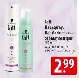Famila Nord Ost taft Haarspray, Haarlack oder Schaumfestiger Angebot