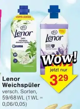 Wiglo Wunderland Lenor Weichspüler Angebot