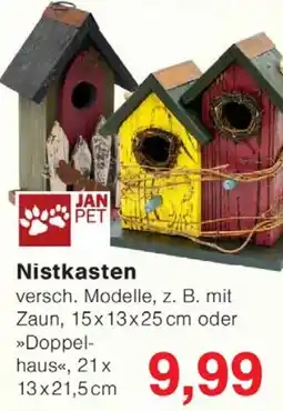 Wiglo Wunderland JAN PET Nistkasten Angebot