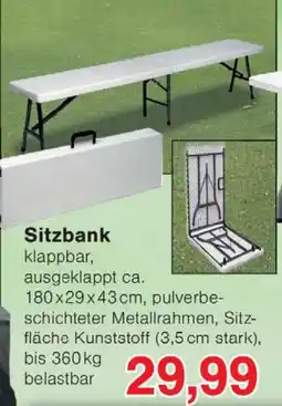 Wiglo Wunderland Sitzbank Angebot