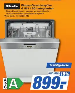 K+B Expert Miele Einbau-Geschirrspüler G 5611 SCi integrierbar Angebot