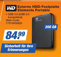 K+B Expert WD Externe HDD-Festplatte Elements Portable Angebot