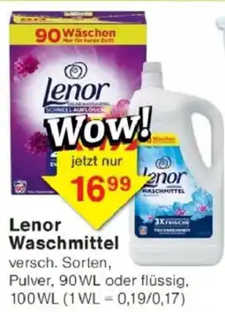 Jawoll Lenor Waschmittel Angebot