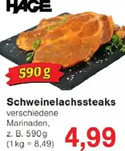 Jawoll HAGE Schweinelachssteaks Angebot