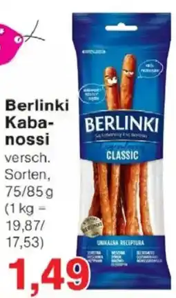 Jawoll Berlinki Kabanossi Angebot