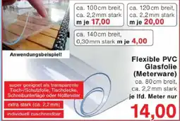 Jawoll Flexible PVC Glasfolie (Meterware) Angebot
