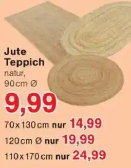 Jawoll Jute Teppich Angebot