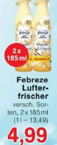 Jawoll Febreze Lufter- frischer Angebot