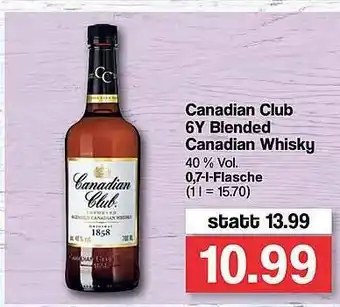 Famila Nord West Canadian Club 6y Blended Canadian Whisky Angebot