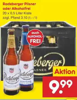 Netto Marken-Discount Radeberger Pilsner oder Alkoholfrei Angebot