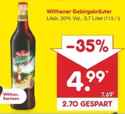 Netto Marken-Discount Wilthener Gebirgskräuter Likör Angebot