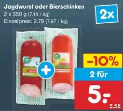 Netto Marken-Discount Jagdwurst oder Bierschinken Angebot