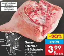 Netto Marken-Discount Ganzer Schinken mit Schwarte Angebot