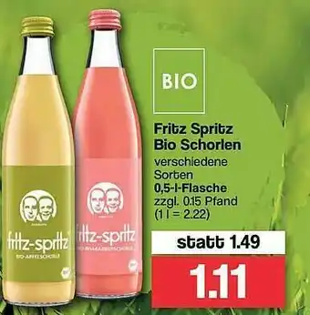 Famila Nord West Fritz Spritz Bio Schorlen Angebot