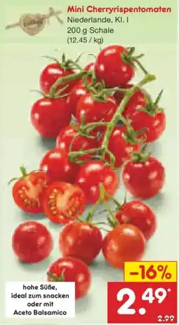 Netto Marken-Discount Mini Cherryrispentomaten Angebot
