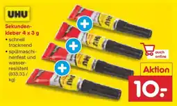 Netto Marken-Discount UHU Sekunden kleber Angebot